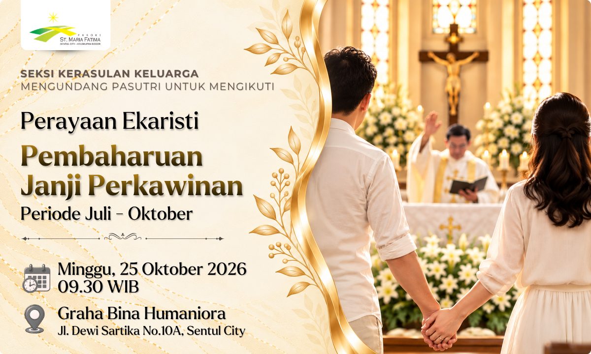 Perayaan Ekaristi Pembaharuan Janji Perkawinan - Oktober 2026